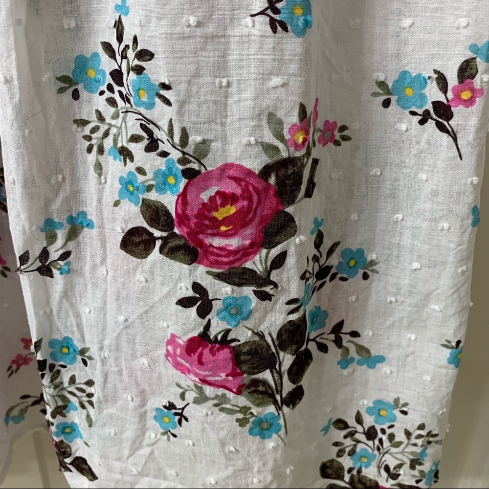 🌷3 for $25🌷City Triangles, US 11 (Juniors), White & Pink Floral Sleeveless Dress - Picture 5 of 7